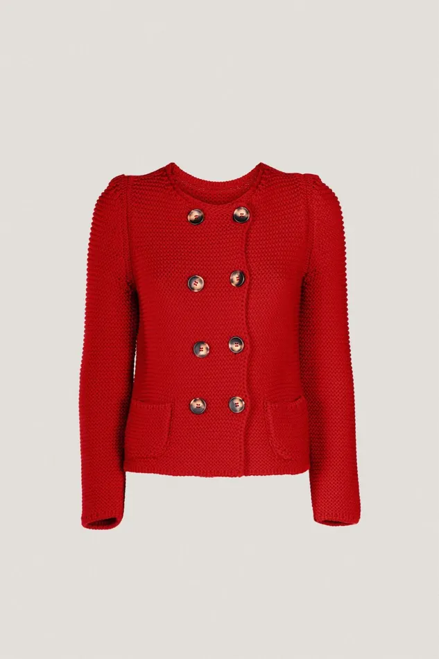 Luisa Spagnoli Cardigan Women Mordente Red Luisa Spagnoli Cardigan Women Mordente Red
