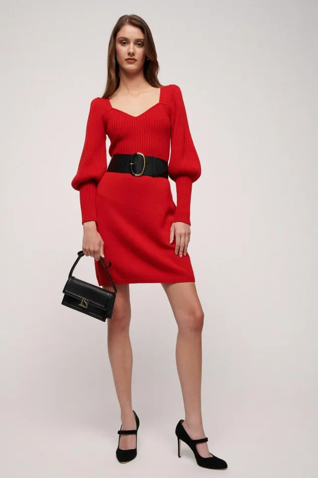 Luisa Spagnoli Dresses and Jumpsuits Women Merino Red Luisa Spagnoli Dresses and Jumpsuits Women Merino Red