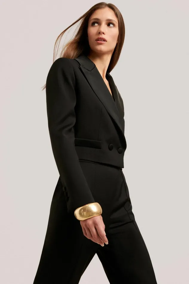 Luisa Spagnoli Jackets and Blazers Women Schiarita Black Luisa Spagnoli Jackets and Blazers Women Schiarita Black