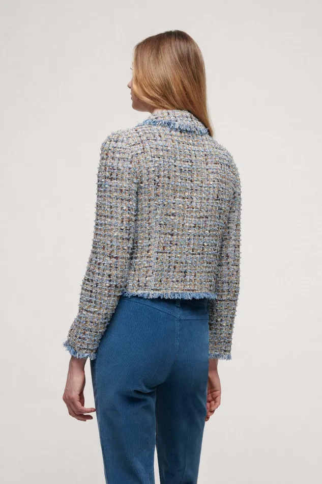 Luisa Spagnoli Jackets and Blazers Women Sevoli Light Blue Luisa Spagnoli Jackets and Blazers Women Sevoli Light Blue