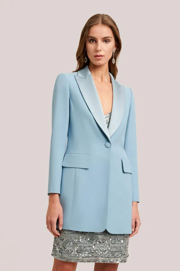Luisa Spagnoli Jackets and Blazers Women Siberia Light Blue