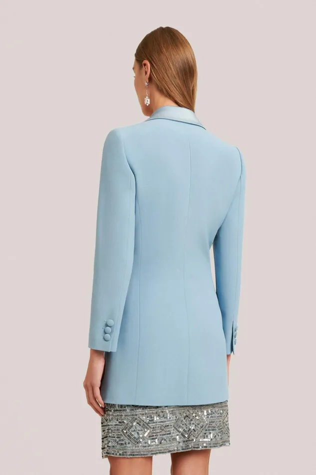 Luisa Spagnoli Jackets and Blazers Women Siberia Light Blue Luisa Spagnoli Jackets and Blazers Women Siberia Light Blue
