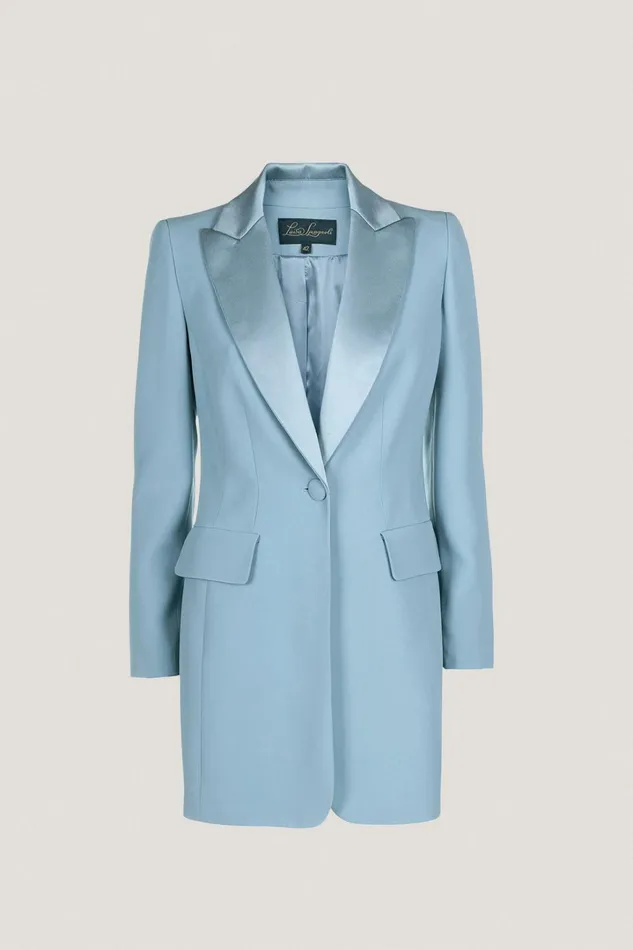 Luisa Spagnoli Jackets and Blazers Women Siberia Light Blue Luisa Spagnoli Jackets and Blazers Women Siberia Light Blue