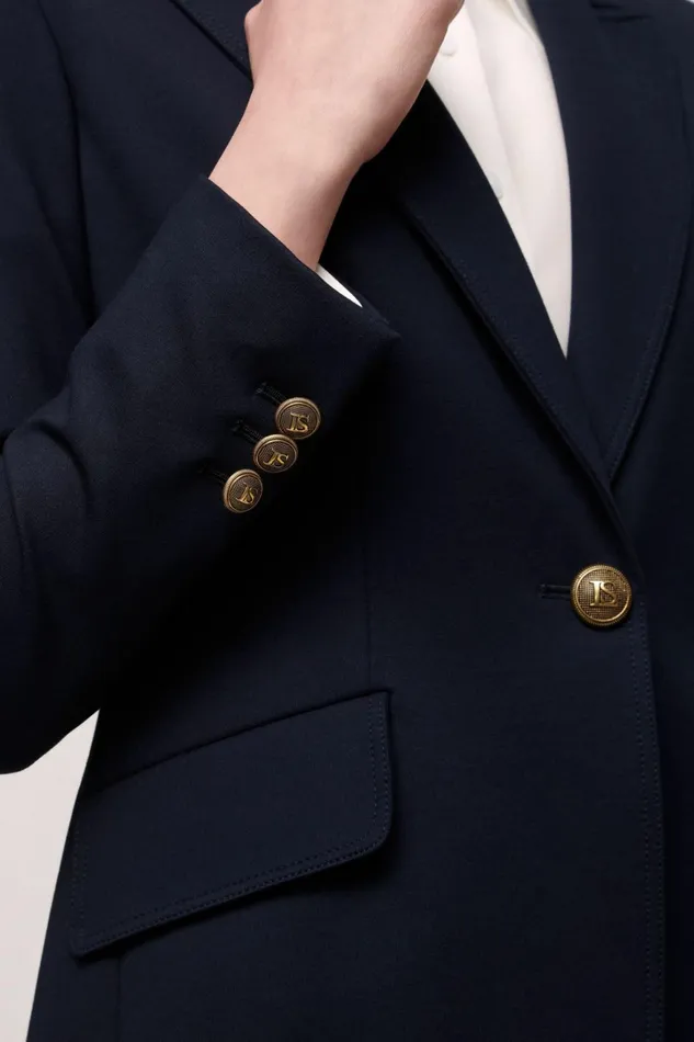 Luisa Spagnoli Jackets and Blazers Women Singolare Blue Luisa Spagnoli Jackets and Blazers Women Singolare Blue