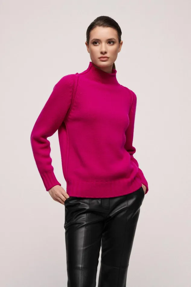 Luisa Spagnoli Knitwear Women Calandra Fuchsia Luisa Spagnoli Knitwear Women Calandra Fuchsia