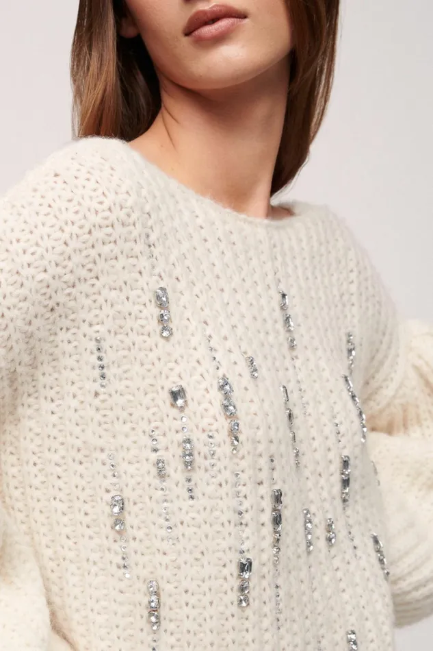Luisa Spagnoli Knitwear Women Commenda Cream Luisa Spagnoli Knitwear Women Commenda Cream