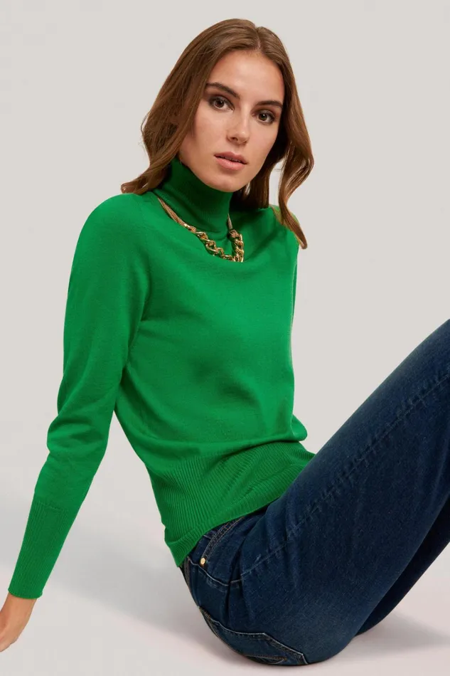 Luisa Spagnoli Knitwear Women Manos Green Luisa Spagnoli Knitwear Women Manos Green