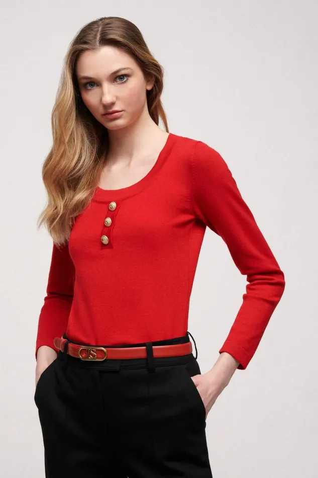 Luisa Spagnoli Knitwear Women Mansueta Red Luisa Spagnoli Knitwear Women Mansueta Red