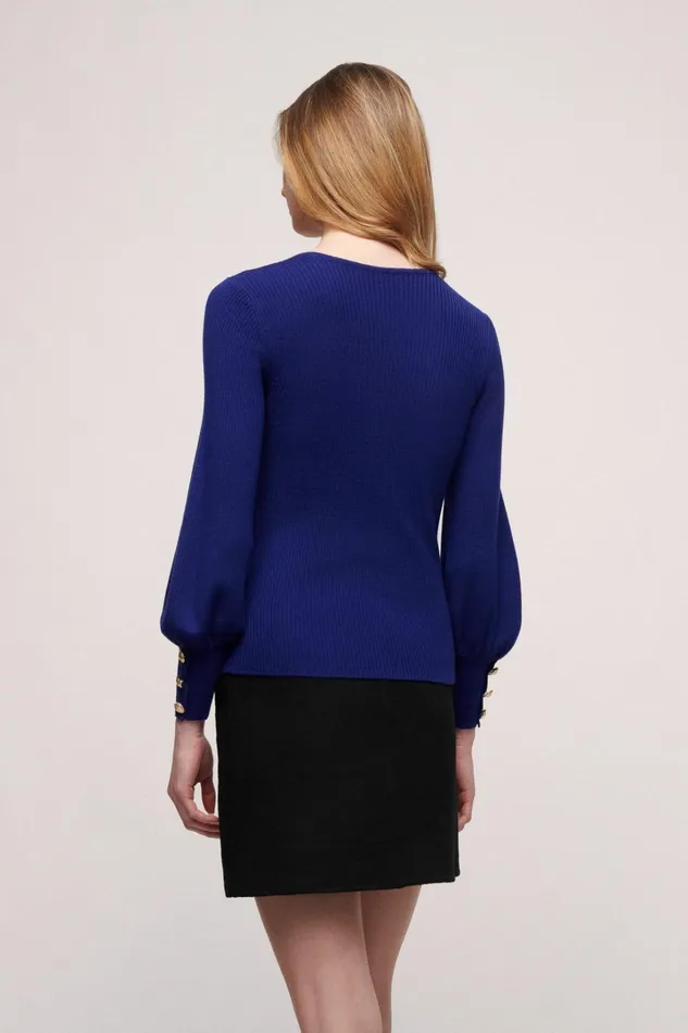 Luisa Spagnoli Knitwear Women Millefoglie Bluette