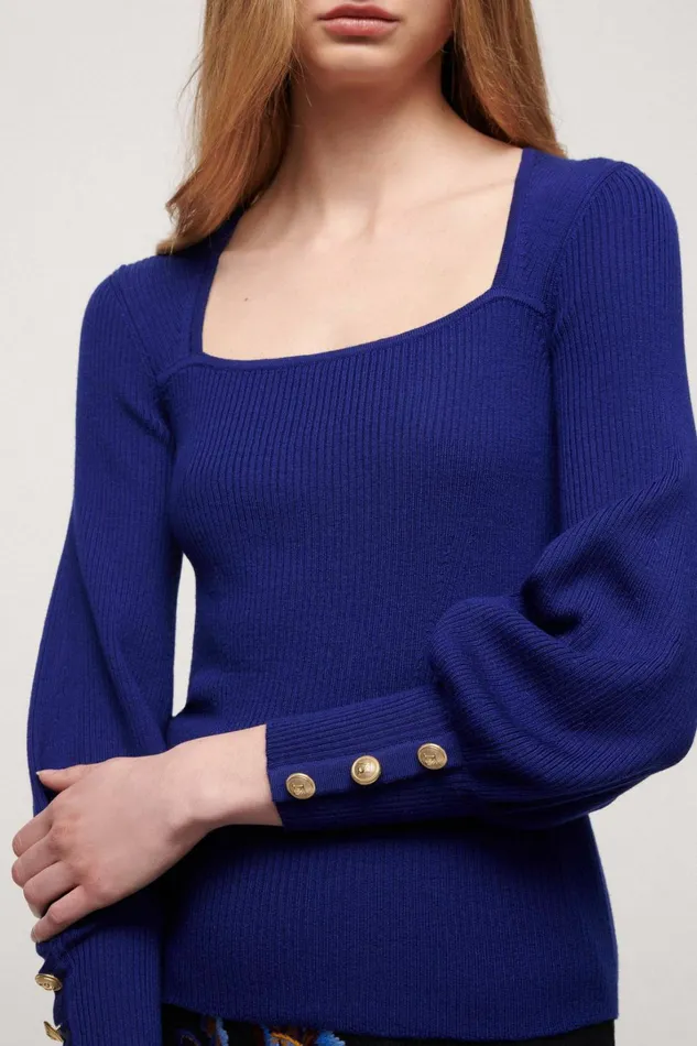 Luisa Spagnoli Knitwear Women Millefoglie Bluette