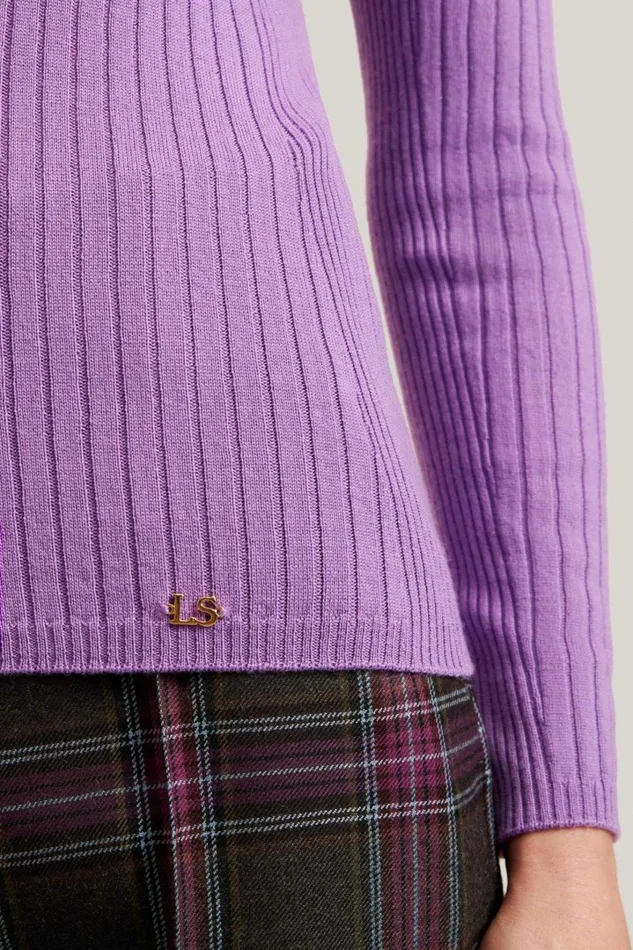 Luisa Spagnoli Knitwear Women Minareto Purple Luisa Spagnoli Knitwear Women Minareto Purple