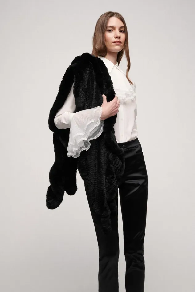 Luisa Spagnoli Scarves And Foulards Women Romanza Black Luisa Spagnoli Scarves And Foulards Women Romanza Black