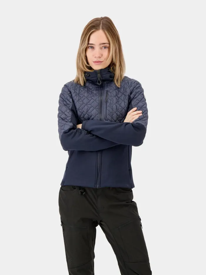 Lyra FullZip Dark Night Blue Women Didriksons Outdoor Jackets