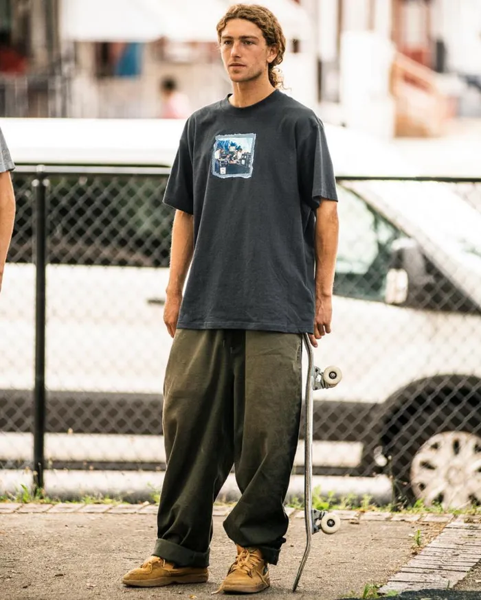 Machines Short Sleeve Tee 8211 Stealth Mens Volcom TShirts and Tanks