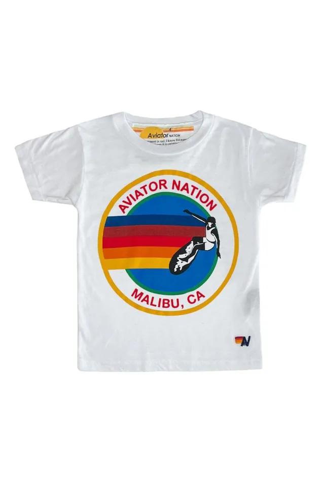 Malbu Tee 8211 White Kids Aviator Nation Tees