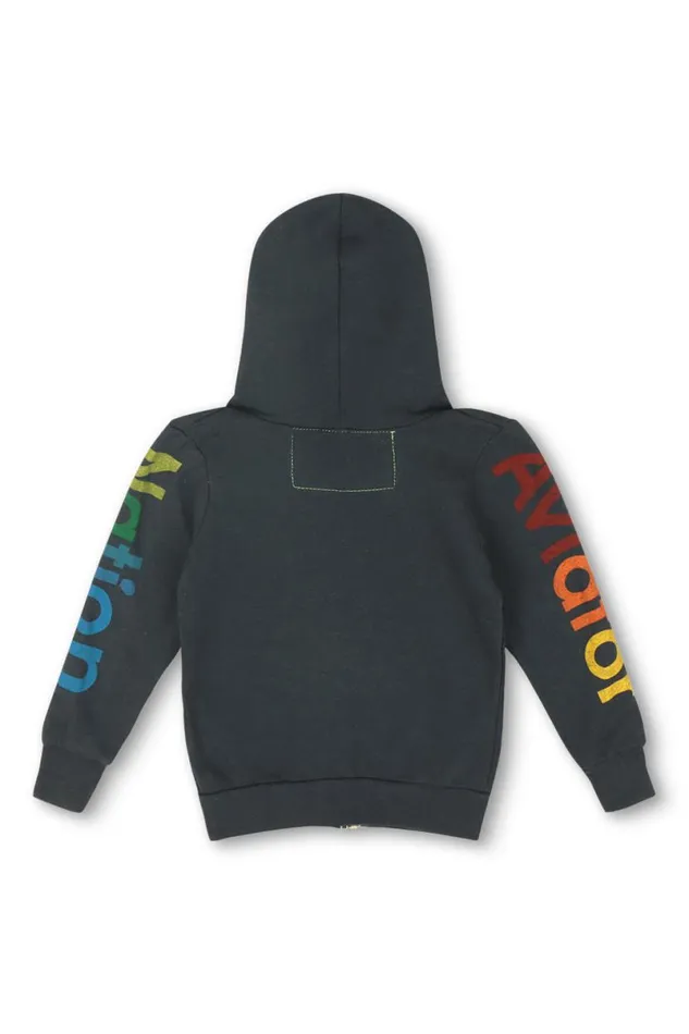Malibu Zip Hoodie 8211 Charcoal Kids Aviator Nation Hoodies