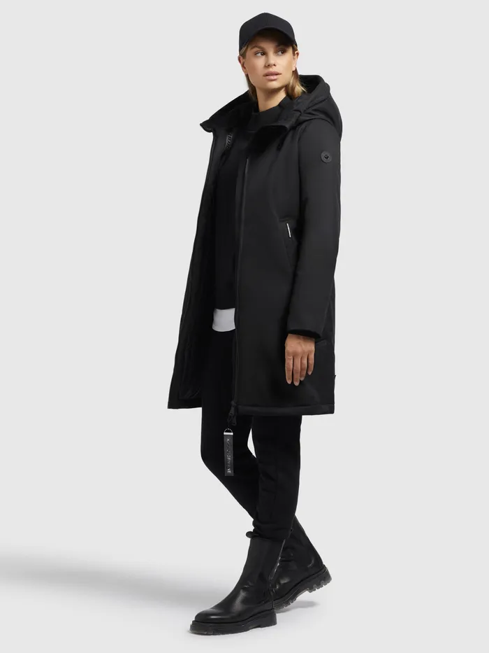 Mantel LISAD Schwarz Schwarz Parkas KHUJO Women