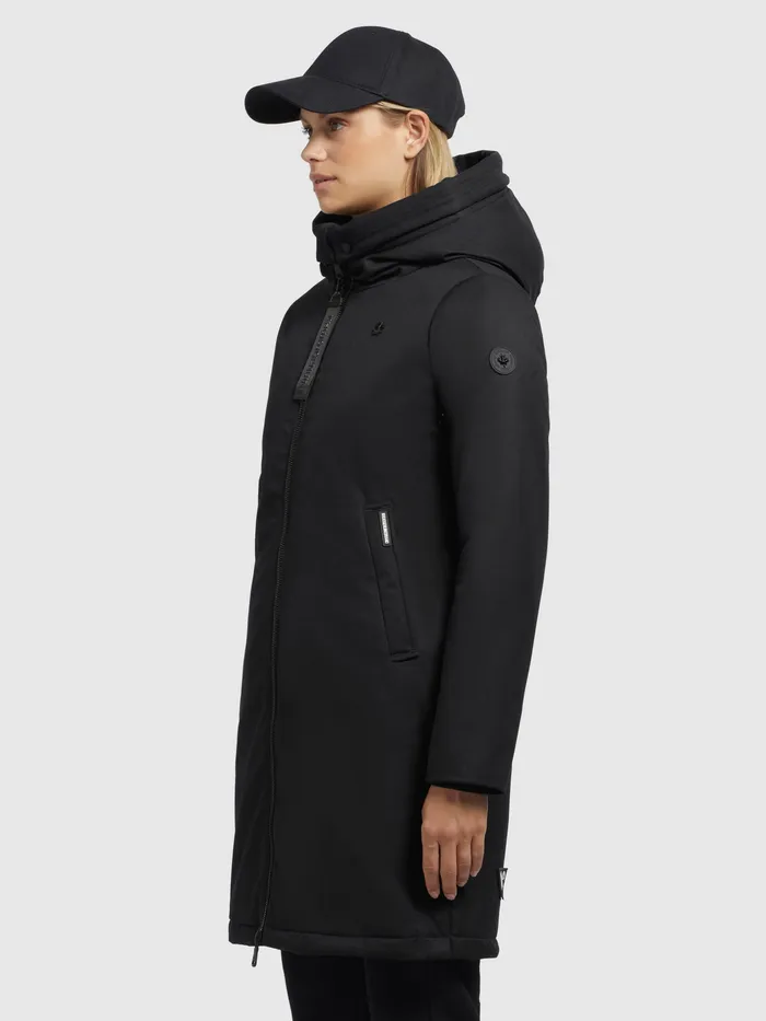 Mantel LISAD Schwarz Schwarz Parkas KHUJO Women