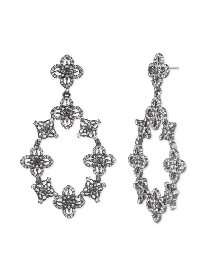 Marchesa Earrings Lace Orbital Earring Black Diamond 8211 Jewelry