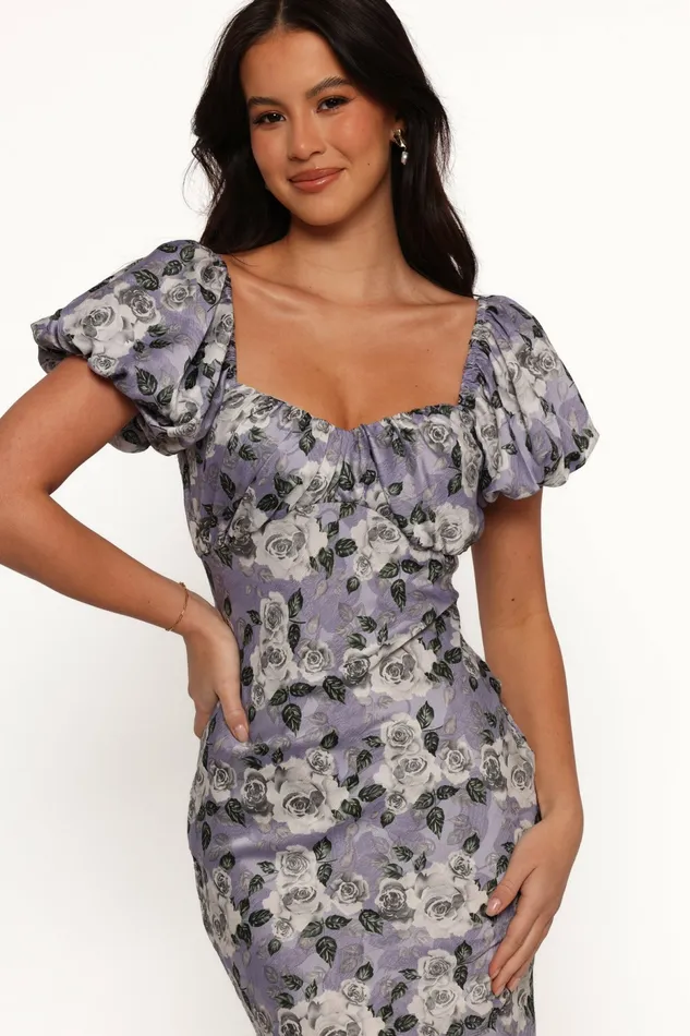 Marjorie Midi Dress Lavender Women Dresses Petal and Pup