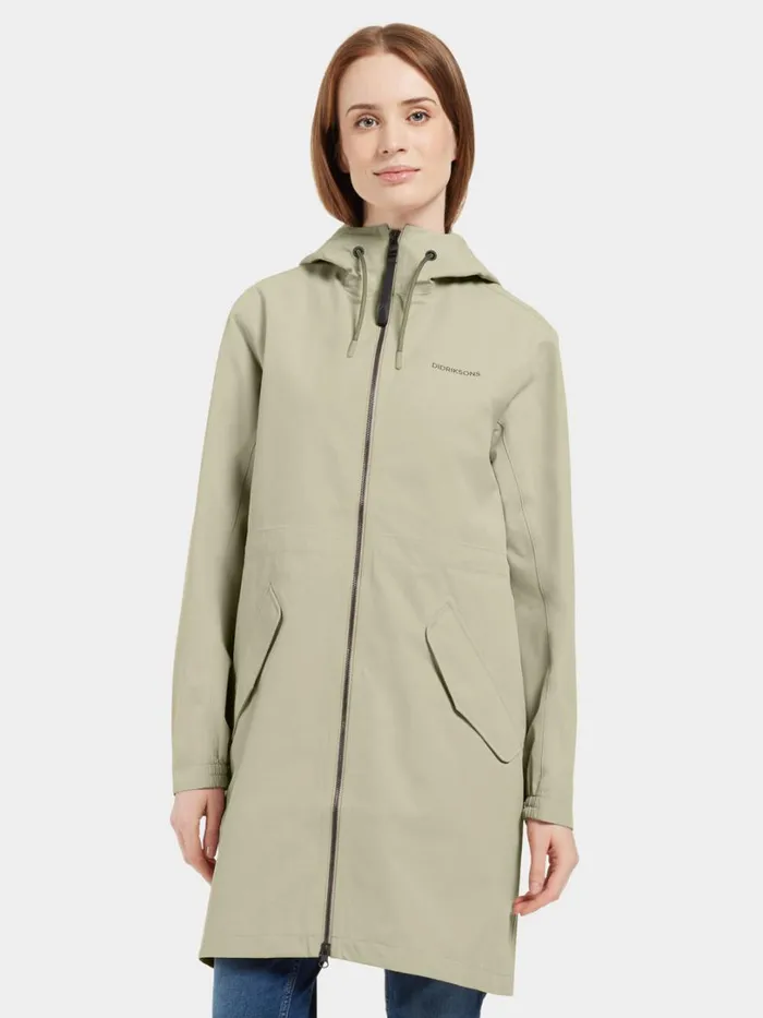 Marta Parka Mistel Green Women Didriksons Spring Jackets