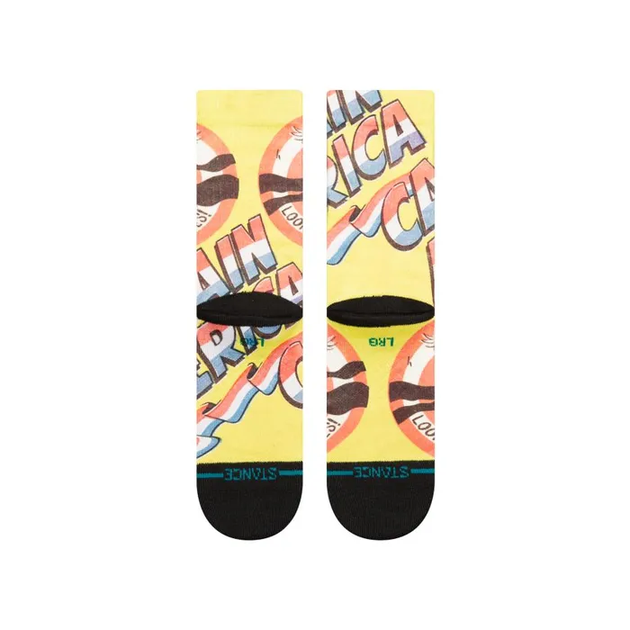 Marvel X Stance Poly Crew Socks Yellow Kids Stance Kids