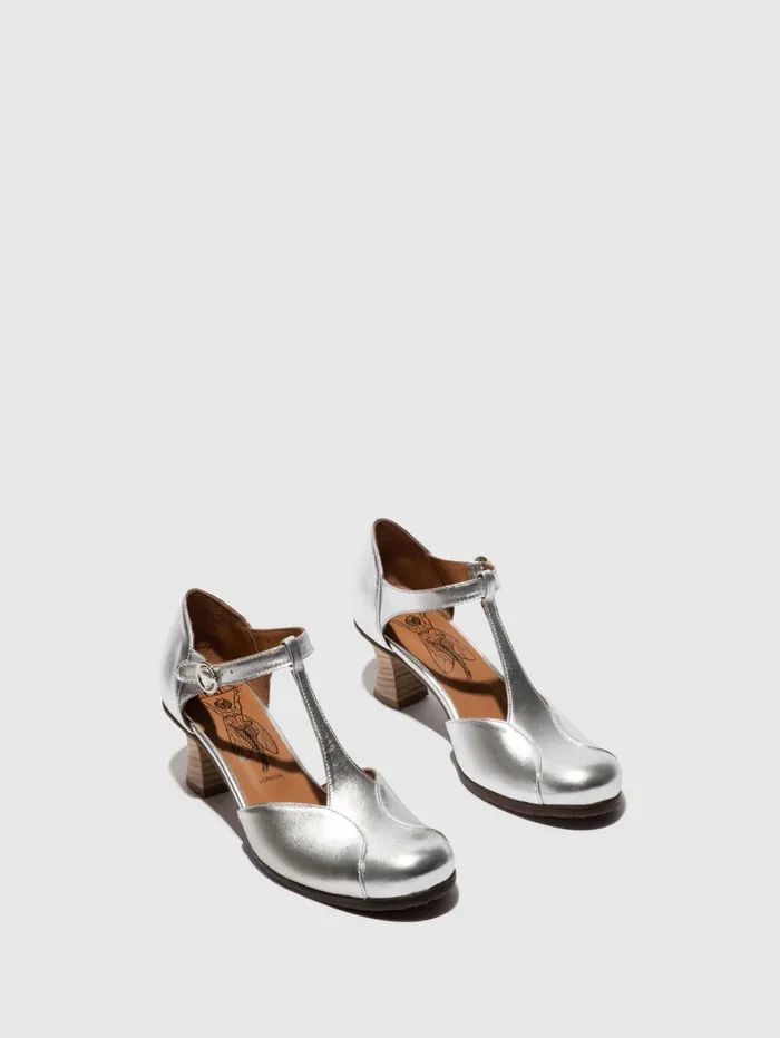 Mary Jane Shoes BEMI279FLY SILVER Women Fly London Shoes