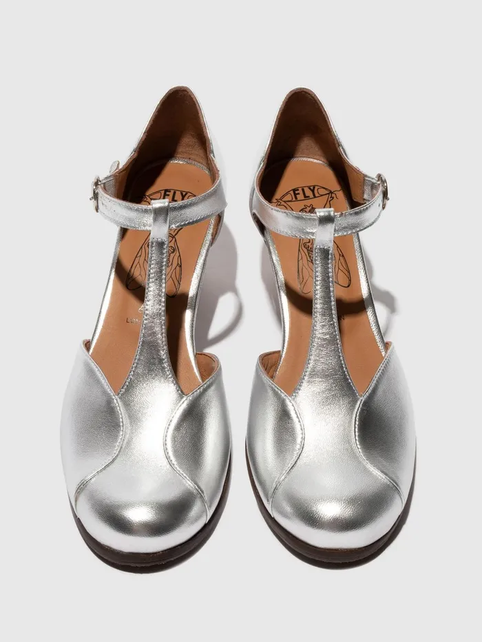 Mary Jane Shoes BEMI279FLY SILVER Women Fly London Shoes