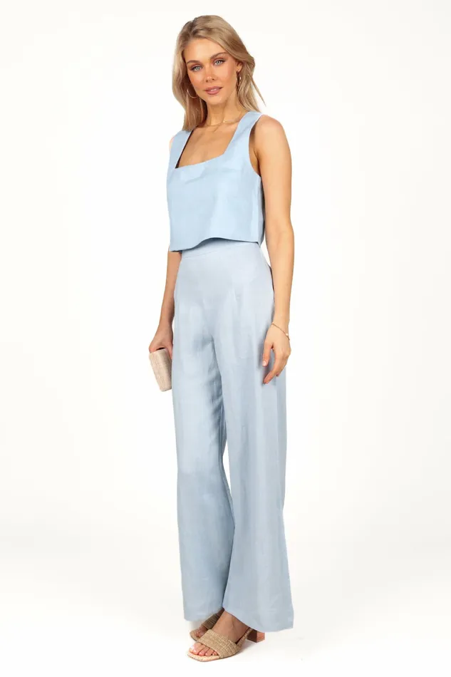 Matching Sets Women Devlin Pant Blue Petal and Pup