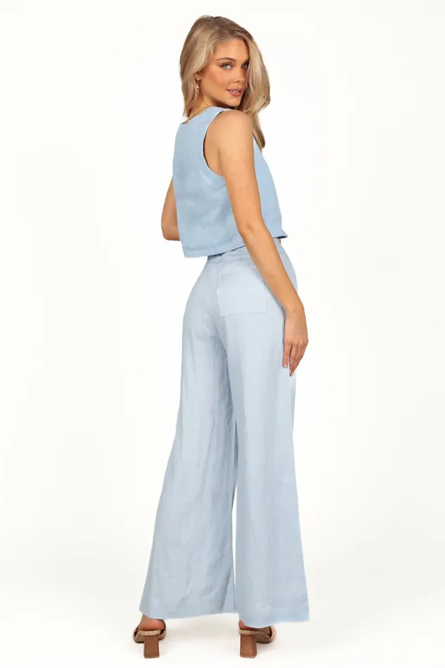 Matching Sets Women Devlin Pant Blue Petal and Pup