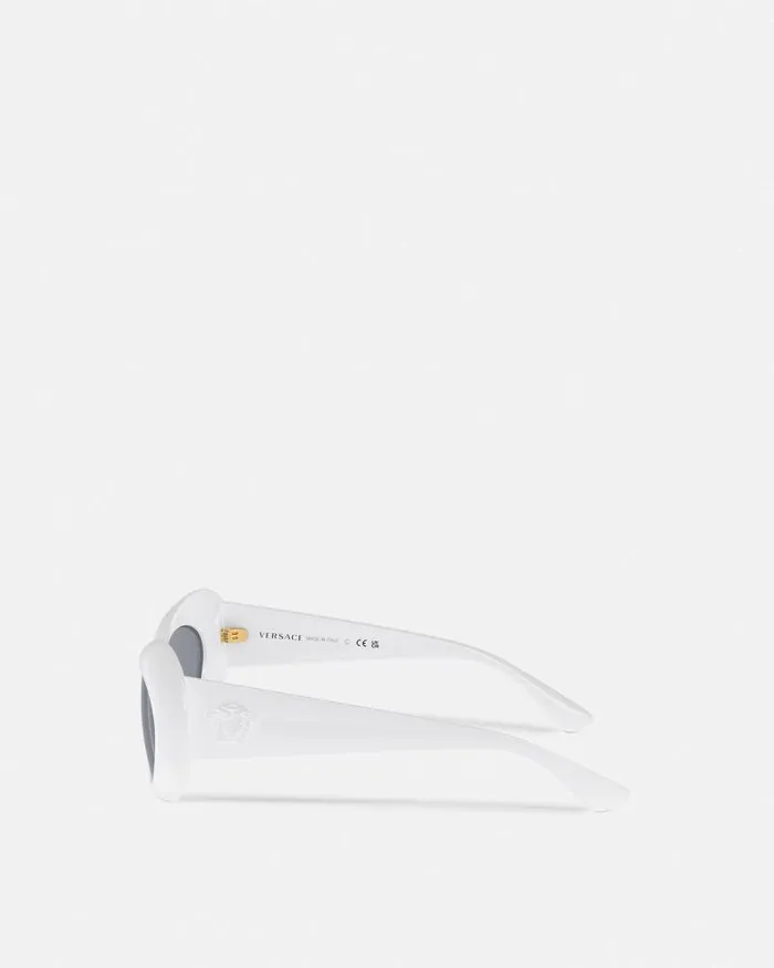 Maxi La Medusa Oval Sunglasses Havana Women Versace Sunglasses
