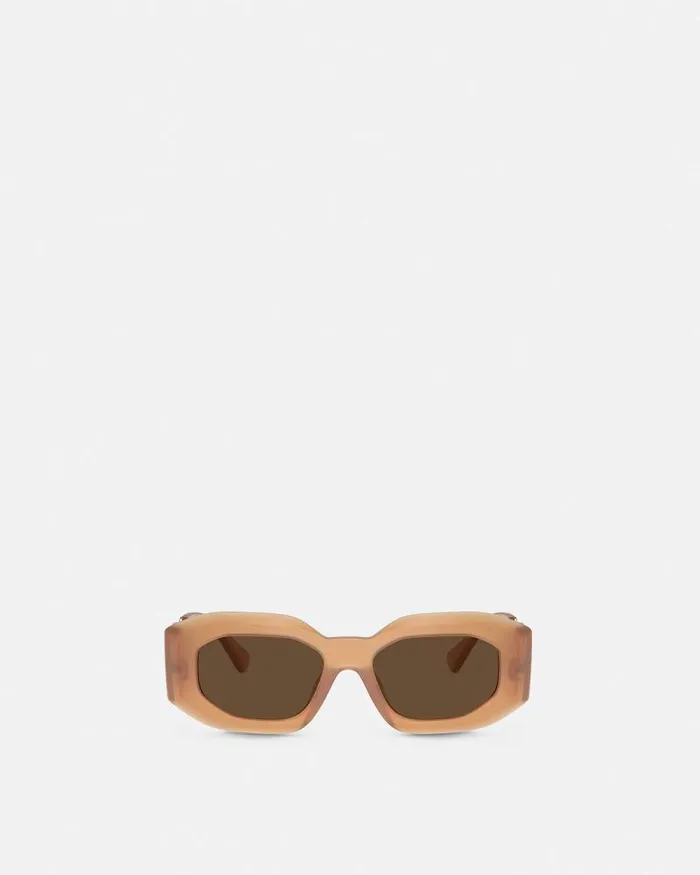 Maxi Medusa Biggie Sunglasses Beige WomenMen Versace Sunglasses