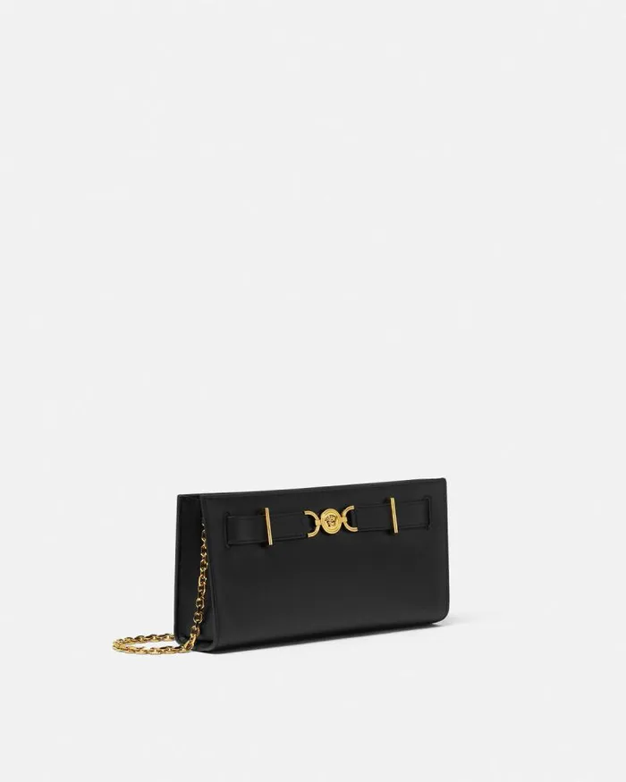 Medusa 03995 Clutch Blackgold Women Versace Mini Bags and Clutches