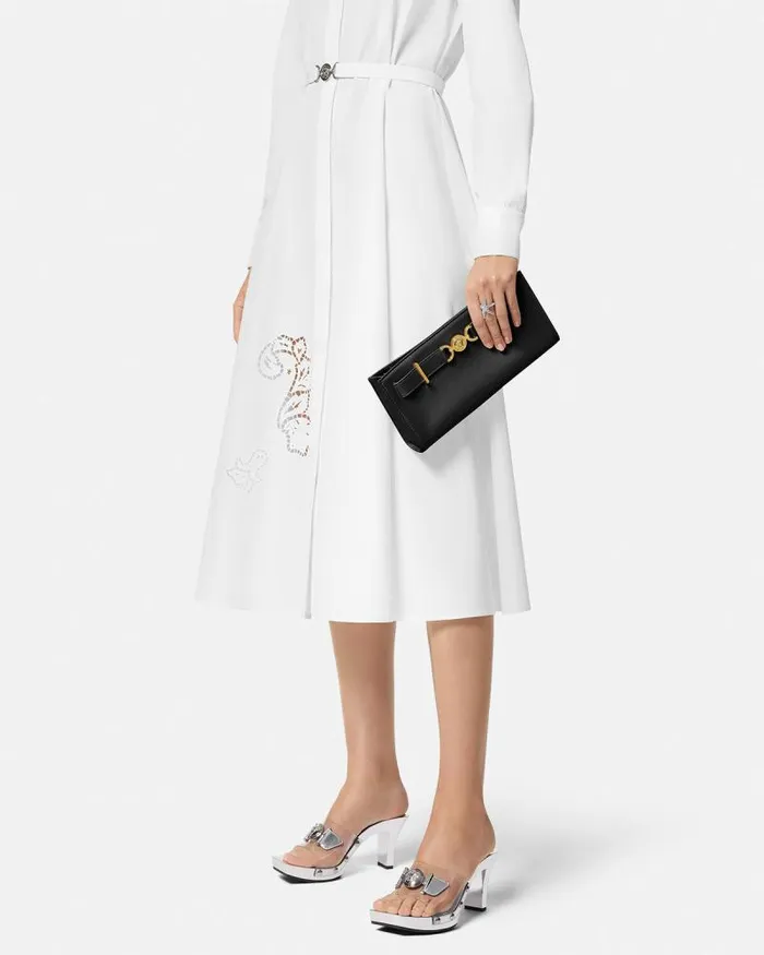 Medusa 03995 Clutch Blackgold Women Versace Mini Bags and Clutches
