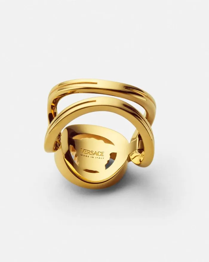 Medusa 03995 Ring Light Gold WomenMen Versace Rings