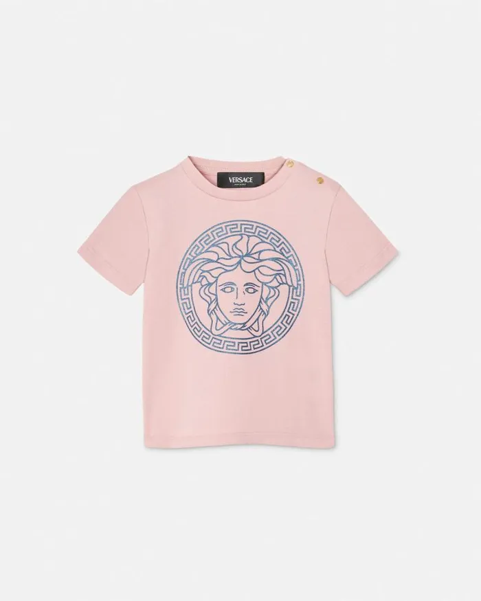 Medusa Baby TShirt Light Pink Children Versace Clothing