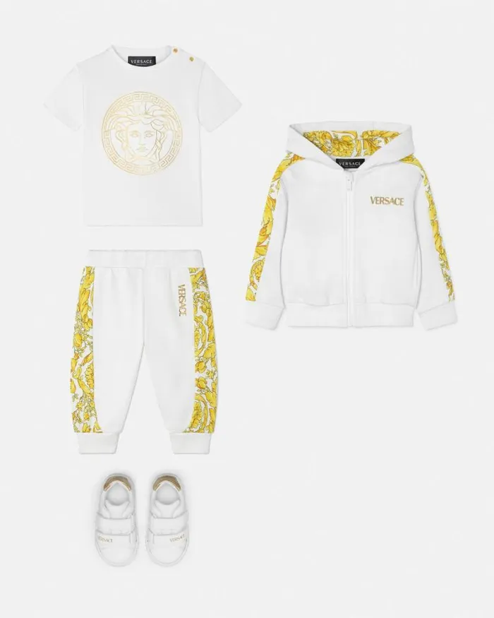 Medusa Baby TShirt Whiteprint Children Versace Clothing