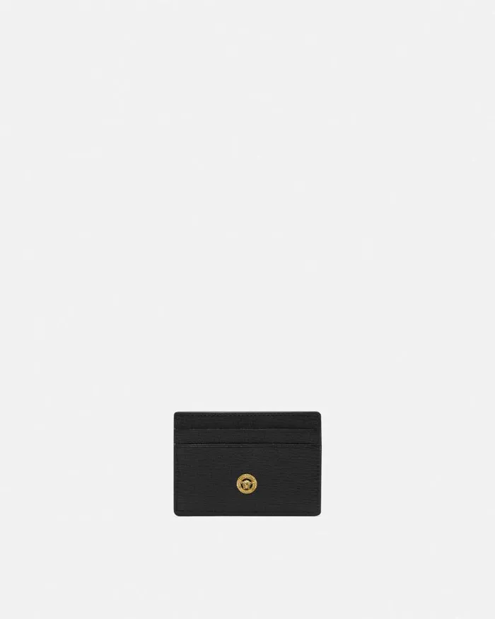 Medusa Biggie Cardholder Blackgold Men Versace Wallets