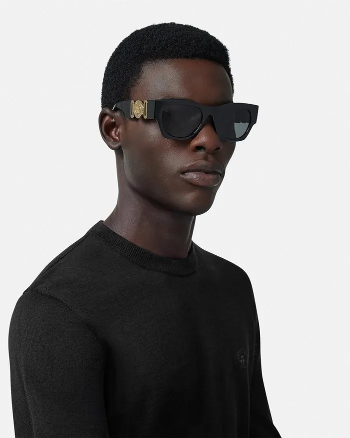 Medusa Biggie Sunglasses Blackgold Men Versace Sunglasses