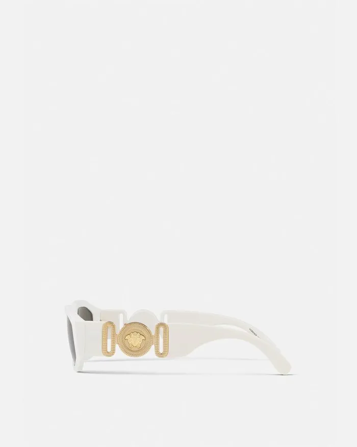 Medusa Biggie Sunglasses White WomenMen Versace Sunglasses