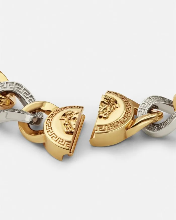 Medusa Chain Necklace Gold WomenMen Versace Necklaces
