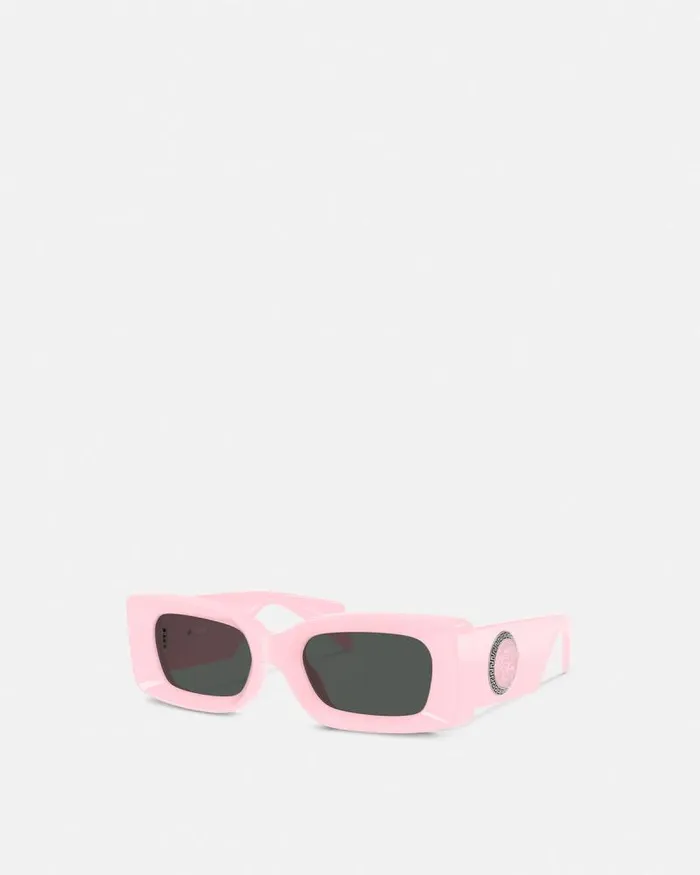 Medusa Medallion Sunglasses Pink WomenMen Versace Sunglasses
