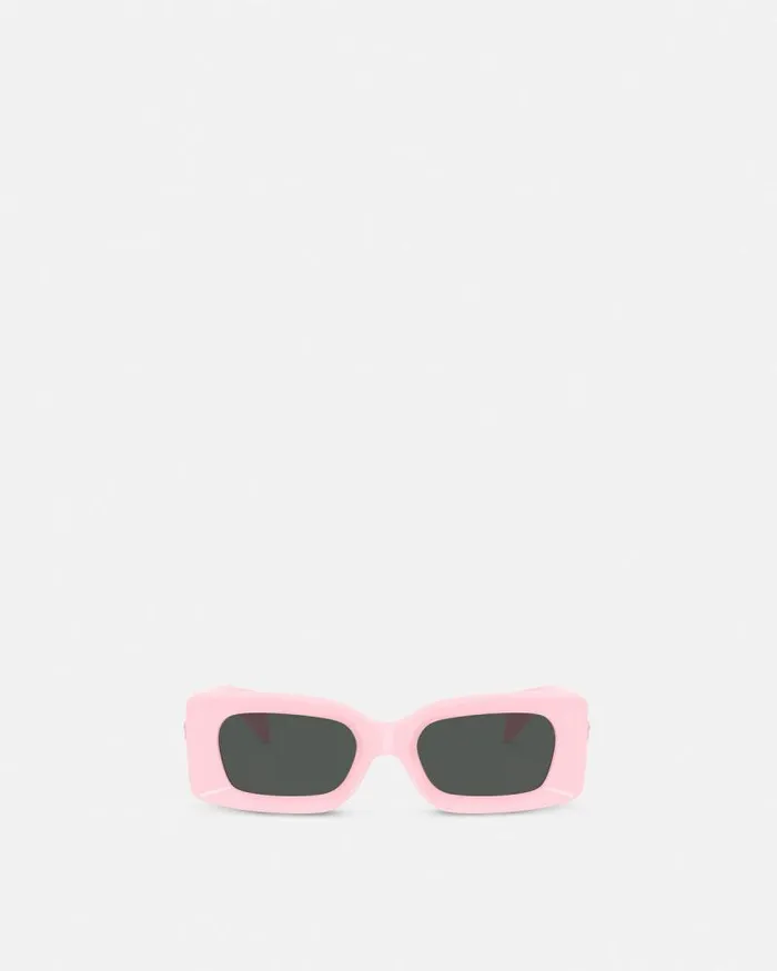 Medusa Medallion Sunglasses Pink WomenMen Versace Sunglasses