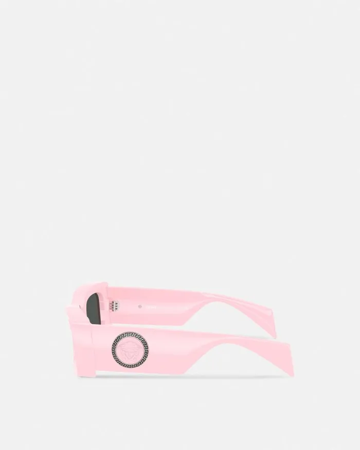 Medusa Medallion Sunglasses Pink WomenMen Versace Sunglasses
