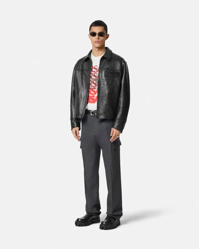 Medusa Medallion TShirt Whiteprint Men Versace TShirts and Polos