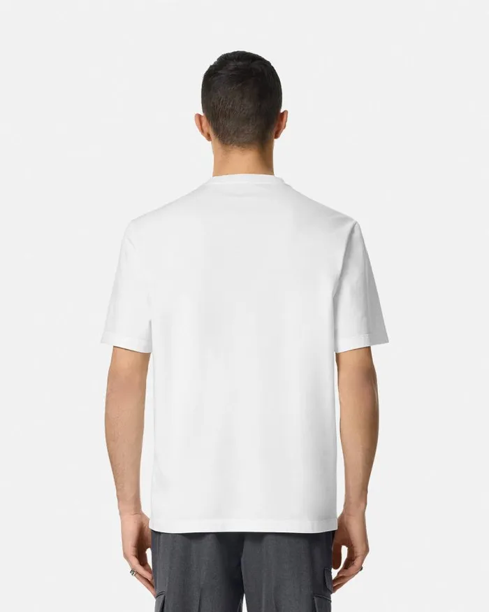Medusa Medallion TShirt Whiteprint Men Versace TShirts and Polos