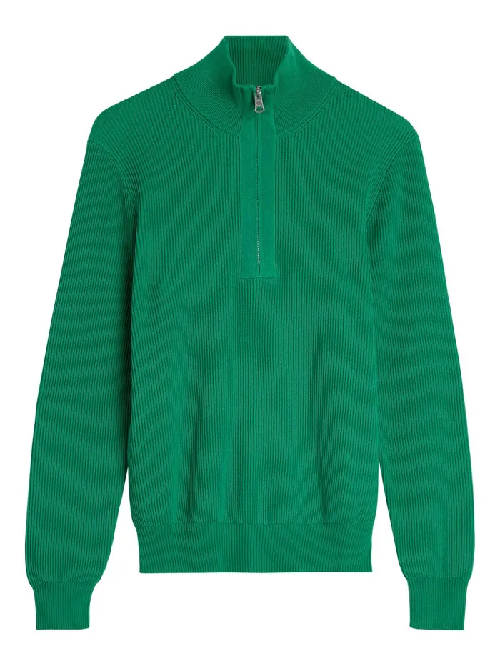 Men Alex Half Zip Knitted Sweater Bosphorus JLindeberg Knitwear Men Alex Half Zip Knitted Sweater Bosphorus JLindeberg Knitwear
