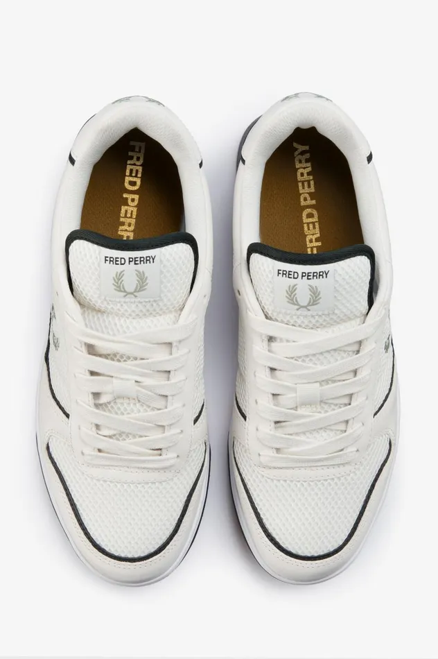 Men B300 Snow Whiteseagrass Fred Perry Shoes