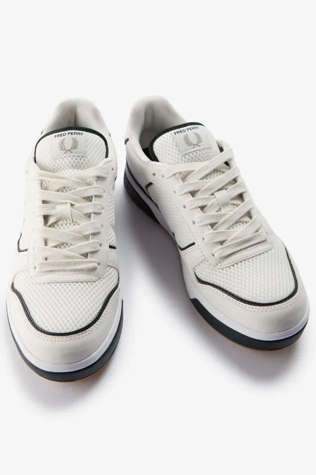 Men B300 Snow Whiteseagrass Fred Perry Shoes