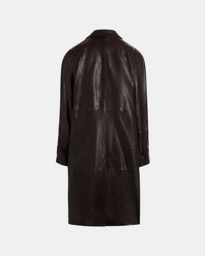 Men Bally Coats and Jackets Coat In Brown Leather Brown